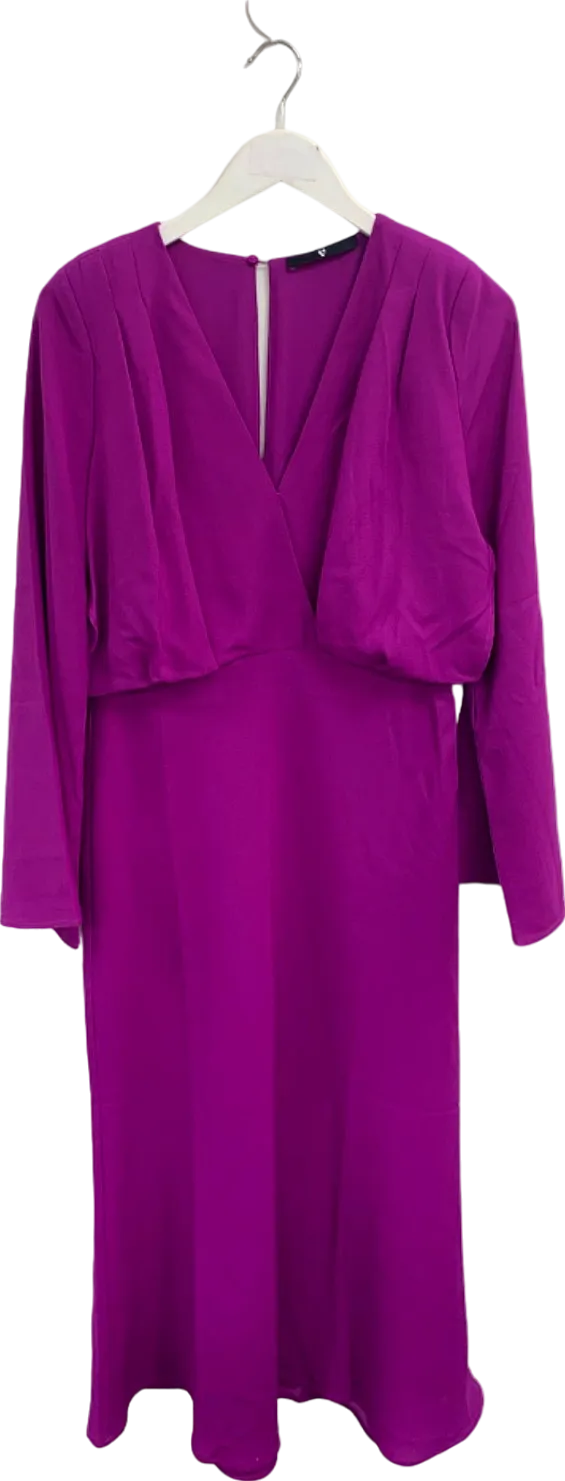 V by Very Purple Midi Dress UK 14