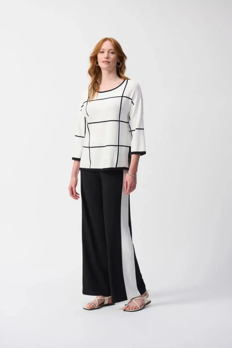 Vanilla/Black Plaid Pullover Style 251918