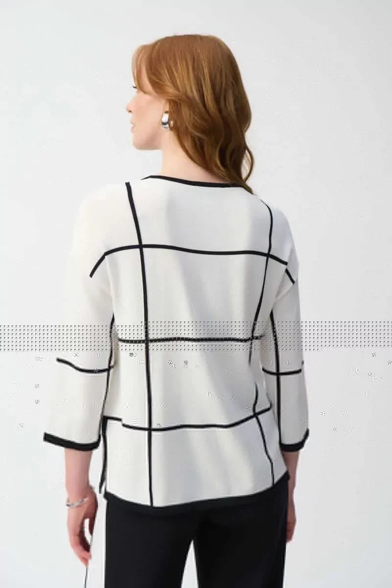 Vanilla/Black Plaid Pullover Style 251918