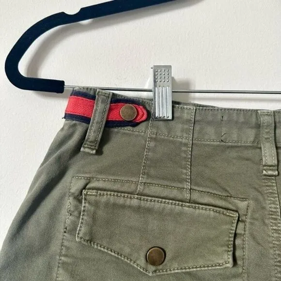 VERONICA BEARD Caine High Rise Khaki Green Shorts Size 25