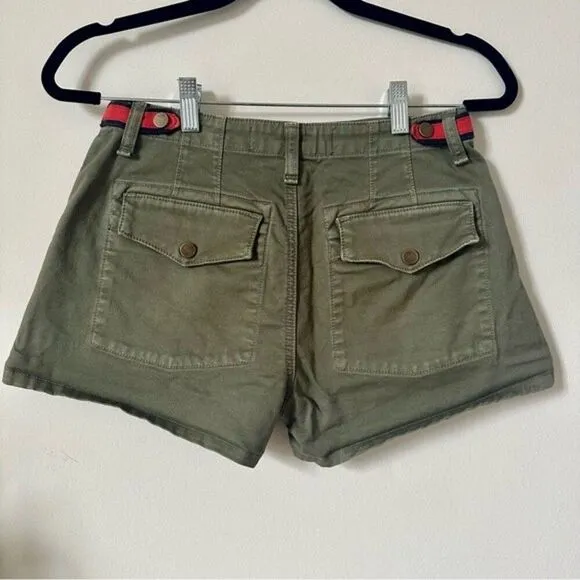 VERONICA BEARD Caine High Rise Khaki Green Shorts Size 25