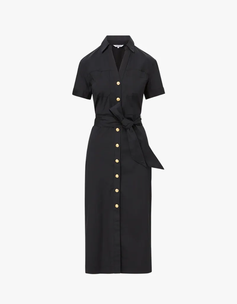 Veronica Beard Tabby Midi Dress in Black