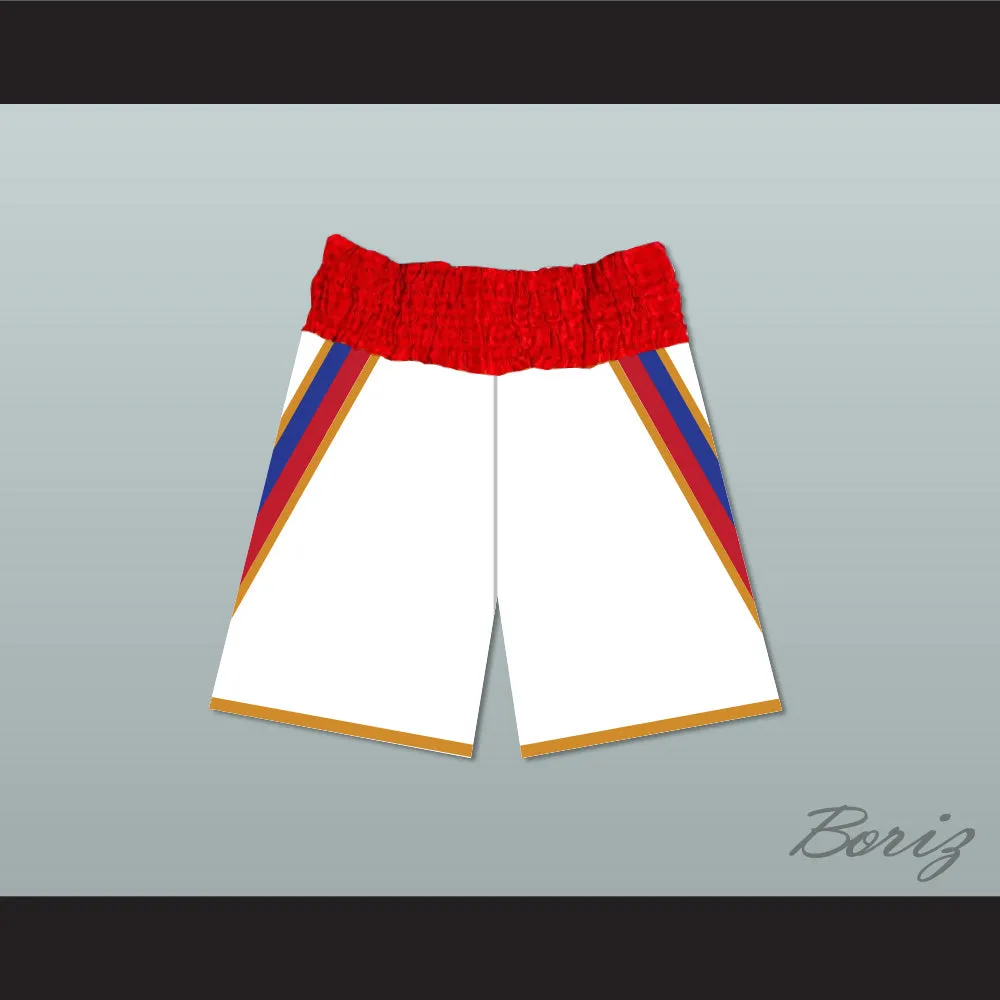 Viktor Drago Russia White Boxing Shorts Creed II