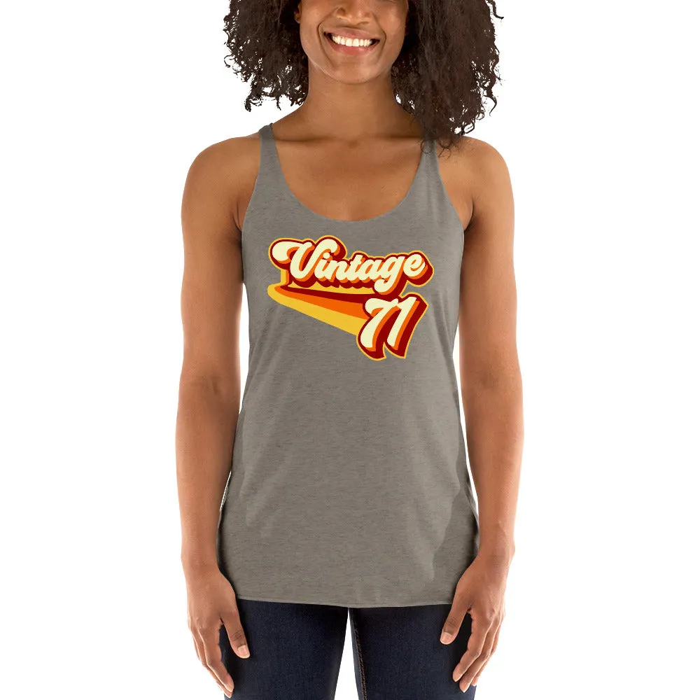 Vintage 1971 Women's Racerback Tank