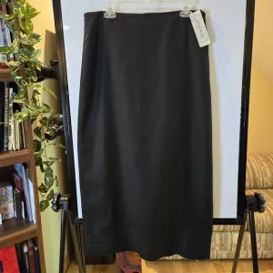 Vintage Jones Wear Mix &amp; MatchWoman's Black Linen Blend Maxi-Skirt Size 14, NWTs