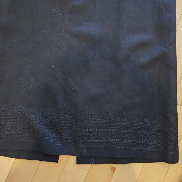 Vintage Jones Wear Mix &amp; MatchWoman's Black Linen Blend Maxi-Skirt Size 14, NWTs