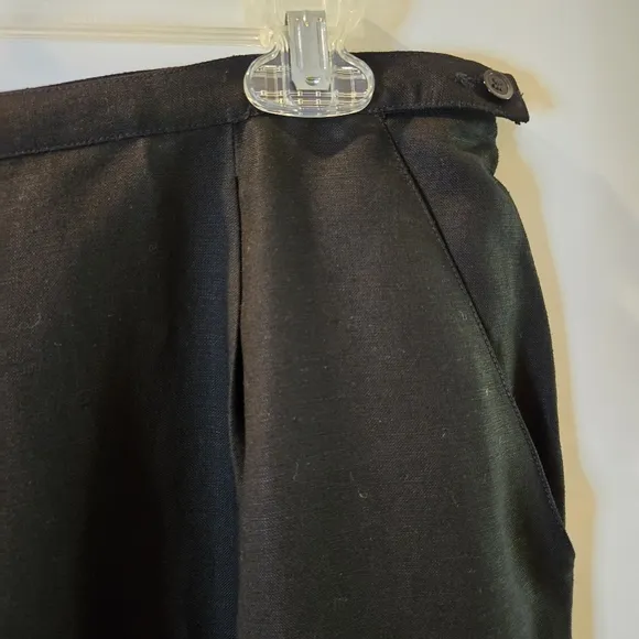 Vintage Jones Wear Mix &amp; MatchWoman's Black Linen Blend Maxi-Skirt Size 14, NWTs
