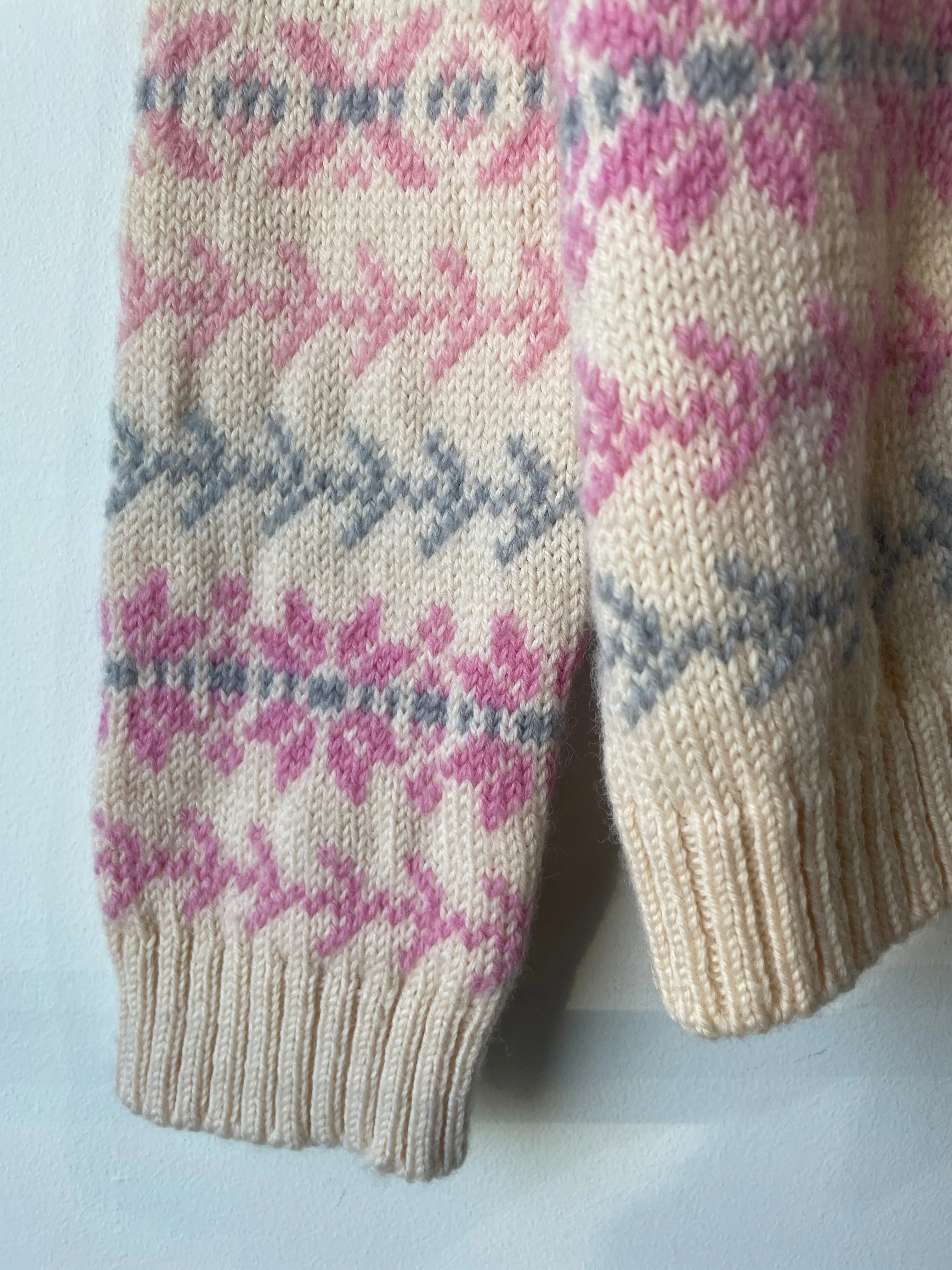 Vintage Vossknit Norwegian Snowflake Cardigan