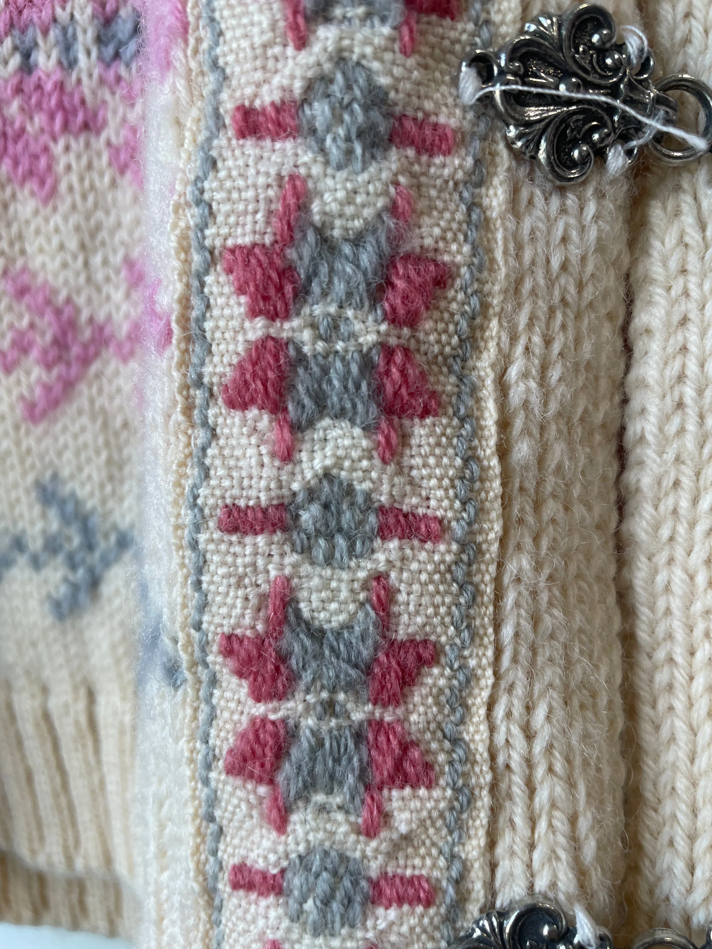 Vintage Vossknit Norwegian Snowflake Cardigan