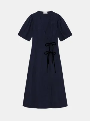 Viscose Twill Wrap Dress
