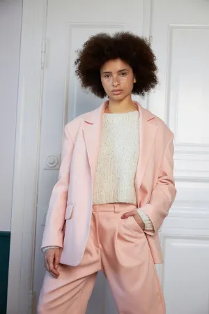 W ROTATES Oversized Blazer Pale Pink