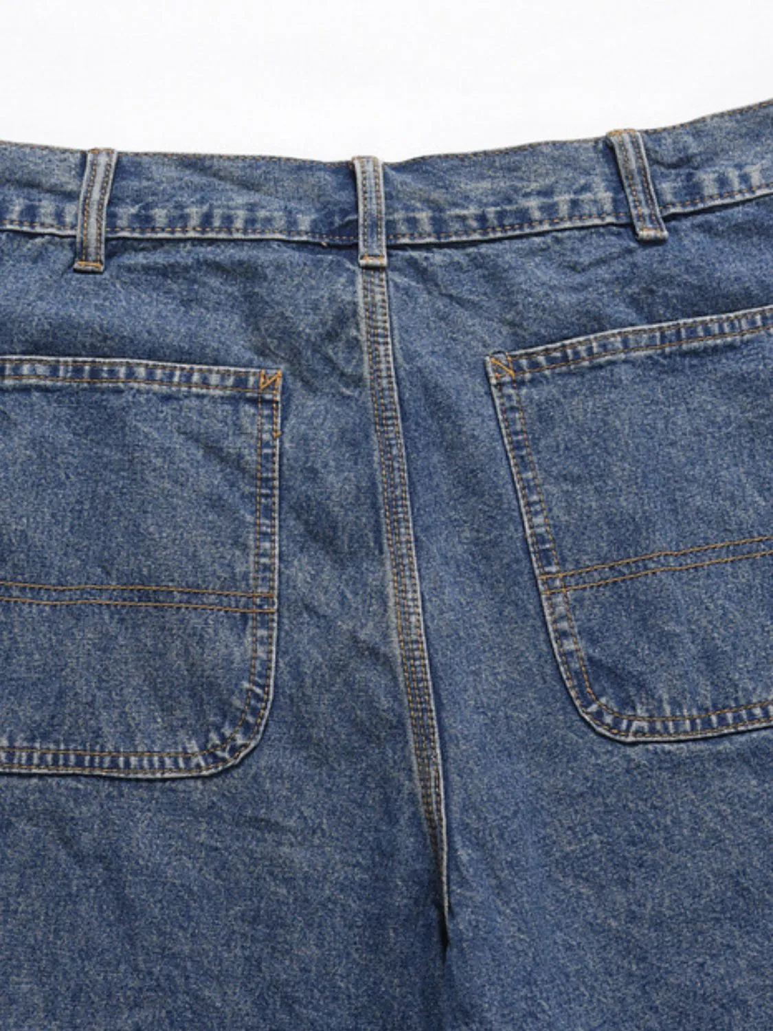 Washed Denim Bermuda Shorts