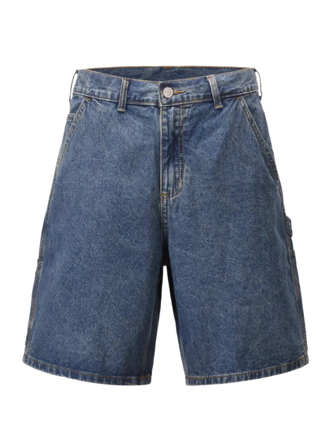 Washed Denim Bermuda Shorts
