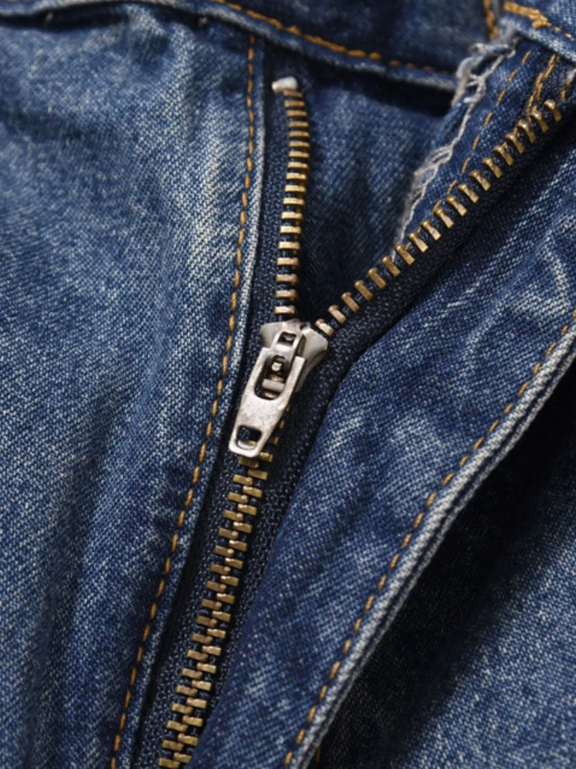 Washed Denim Bermuda Shorts