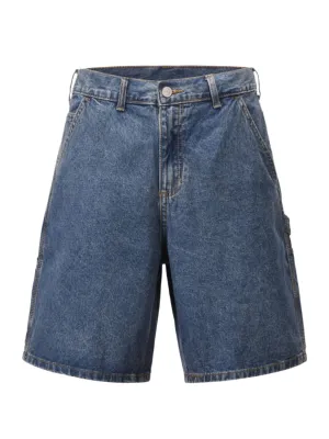 Washed Denim Bermuda Shorts