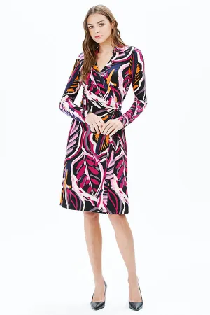 WAVE L/S DRESS | PURPLE
