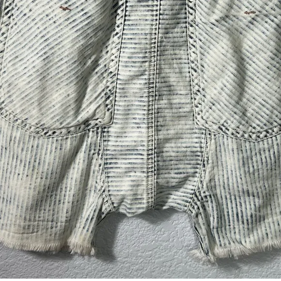 We the Free Easy Rider Haram Acid Wash Stripe 100% Cotton Shorts Sz XS