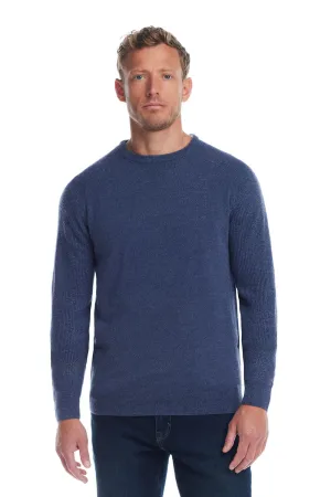 Weatherproof Vintage Raglan Sweater for Men in Denim Marl | F2440118GK-DENIMMARL