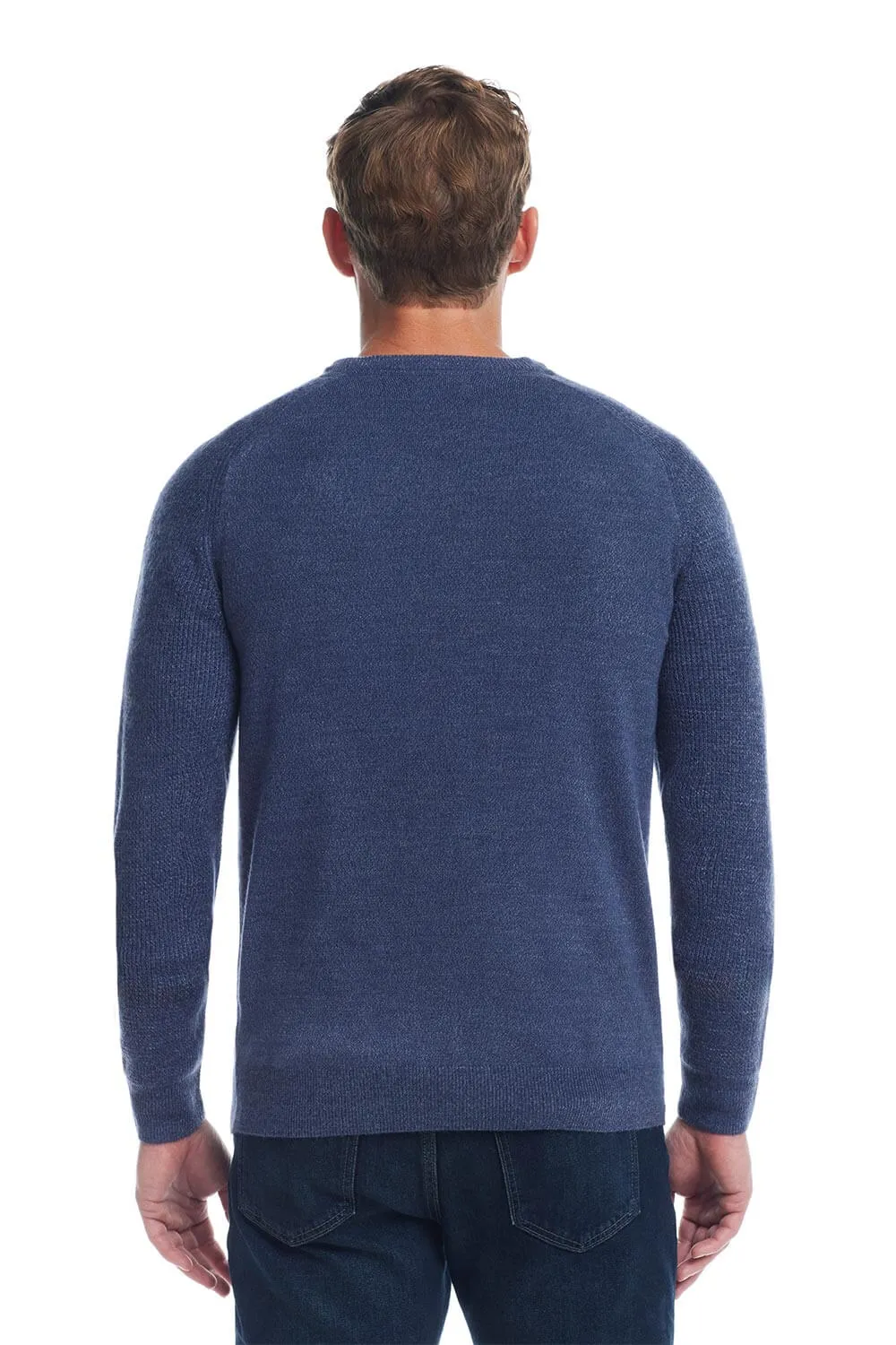 Weatherproof Vintage Raglan Sweater for Men in Denim Marl | F2440118GK-DENIMMARL