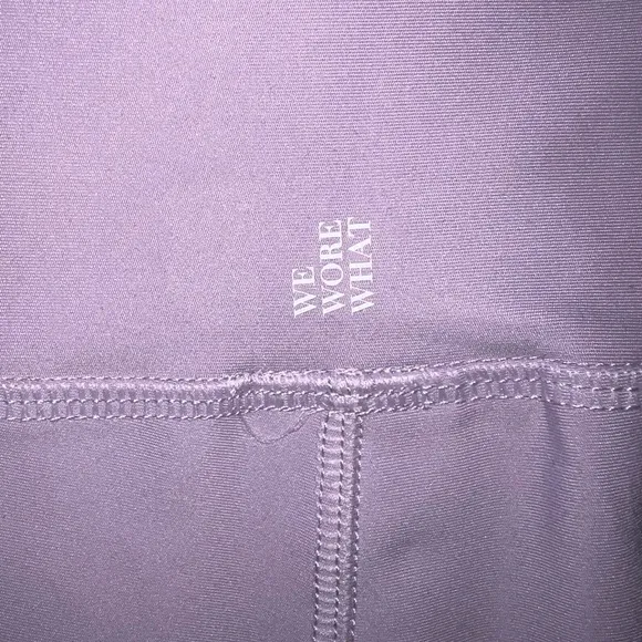 WEWOREWHAT | ORCHID LACE UP BIKER SHORTS