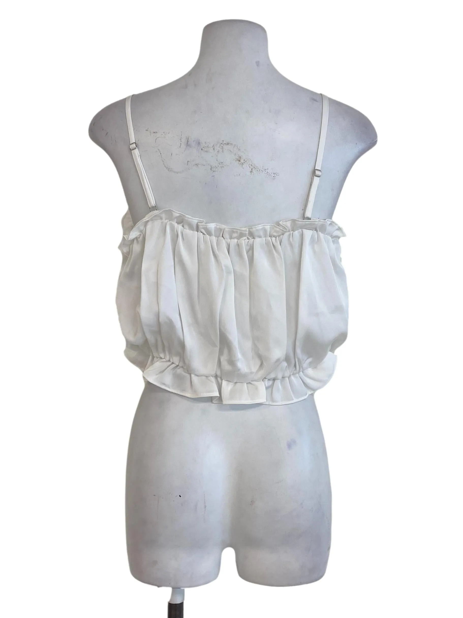 White Sleeveless Top