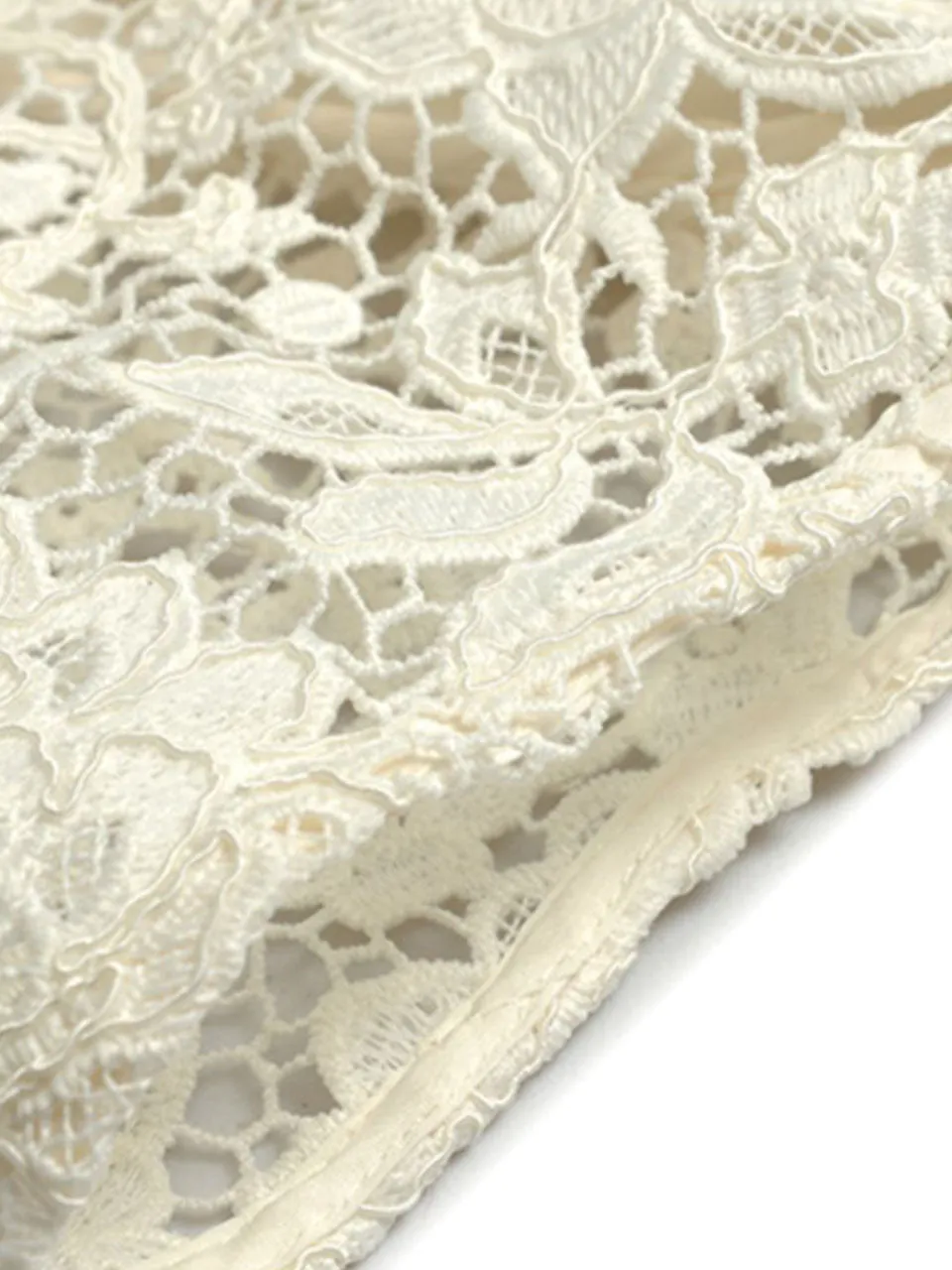 White Sweet Bow Bling Lace 1950s Vintage Wedding Dress
