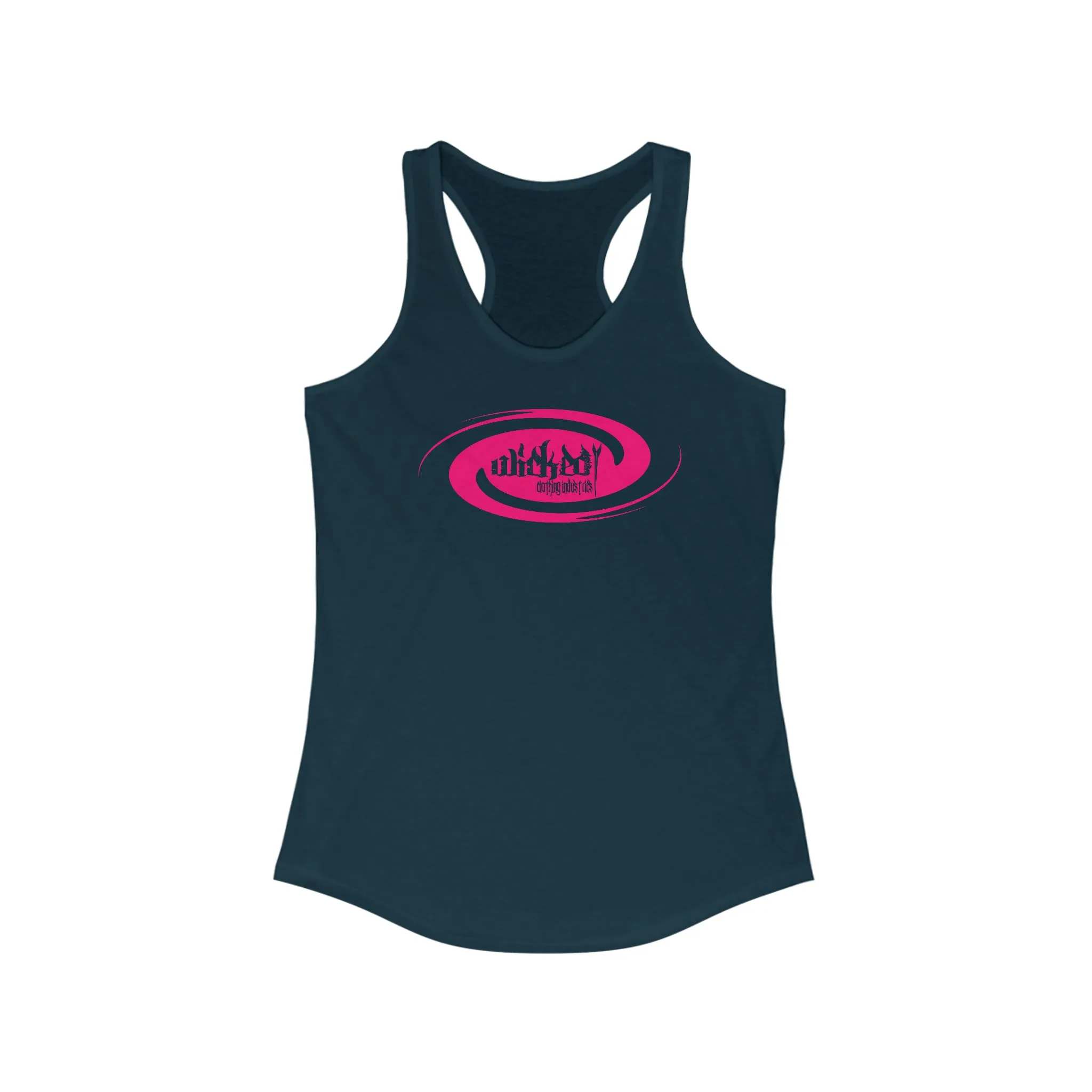 Wicked Storm/ Hot Pink/ Racerback Tank Top