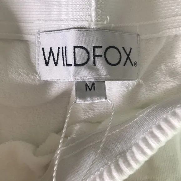 Wildfox Miami Pride Shorts Rainbow Kiss in Vanilla