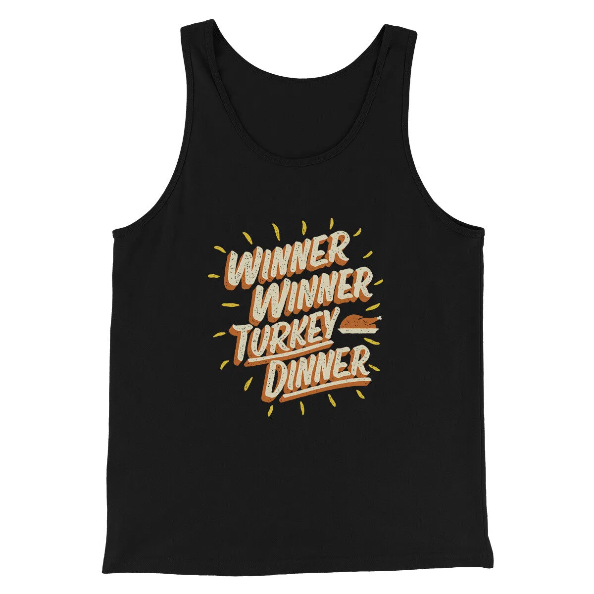 Winner Winner Turkey Dinner Funny Thanksgiving Men/Unisex Tank Top