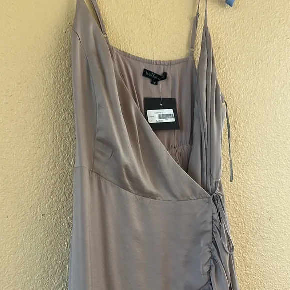 Wishlist apparel wrap satin dress