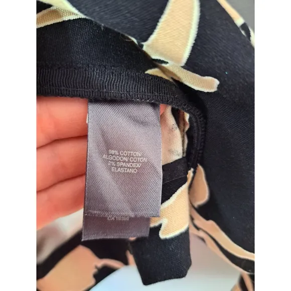 Women's Liz Claiborne Floral Blazer Size 10 Black Beige