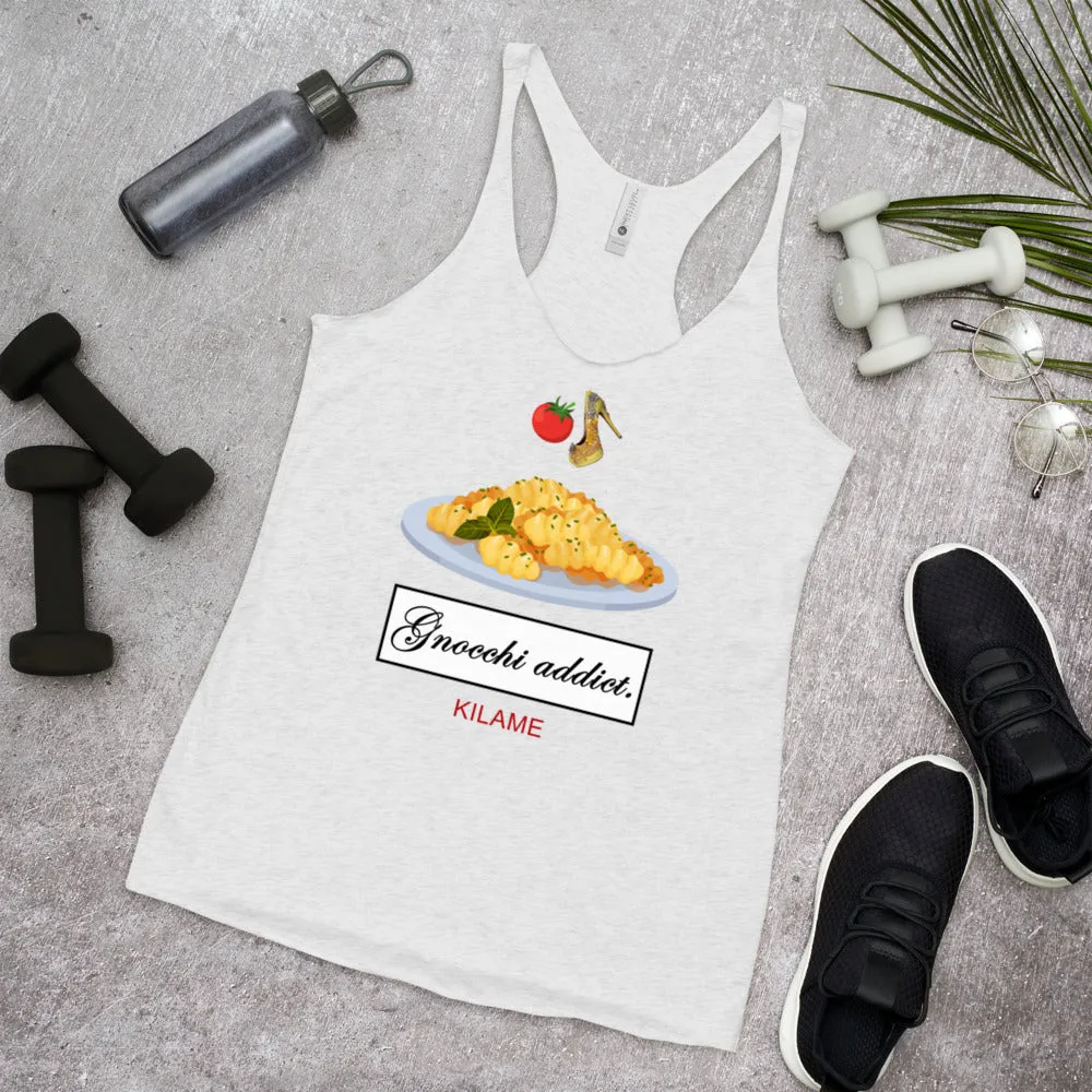 Women's Racerback Tank 'Gnocchi addict'