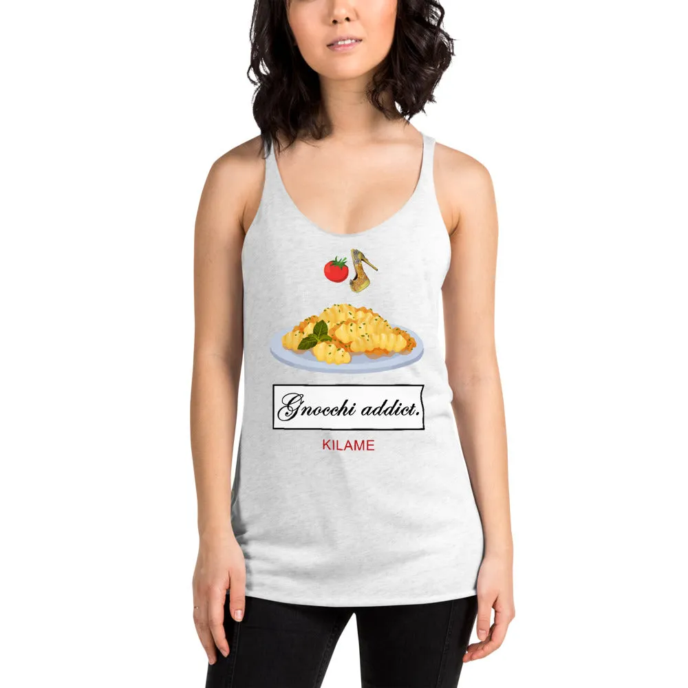 Women's Racerback Tank 'Gnocchi addict'
