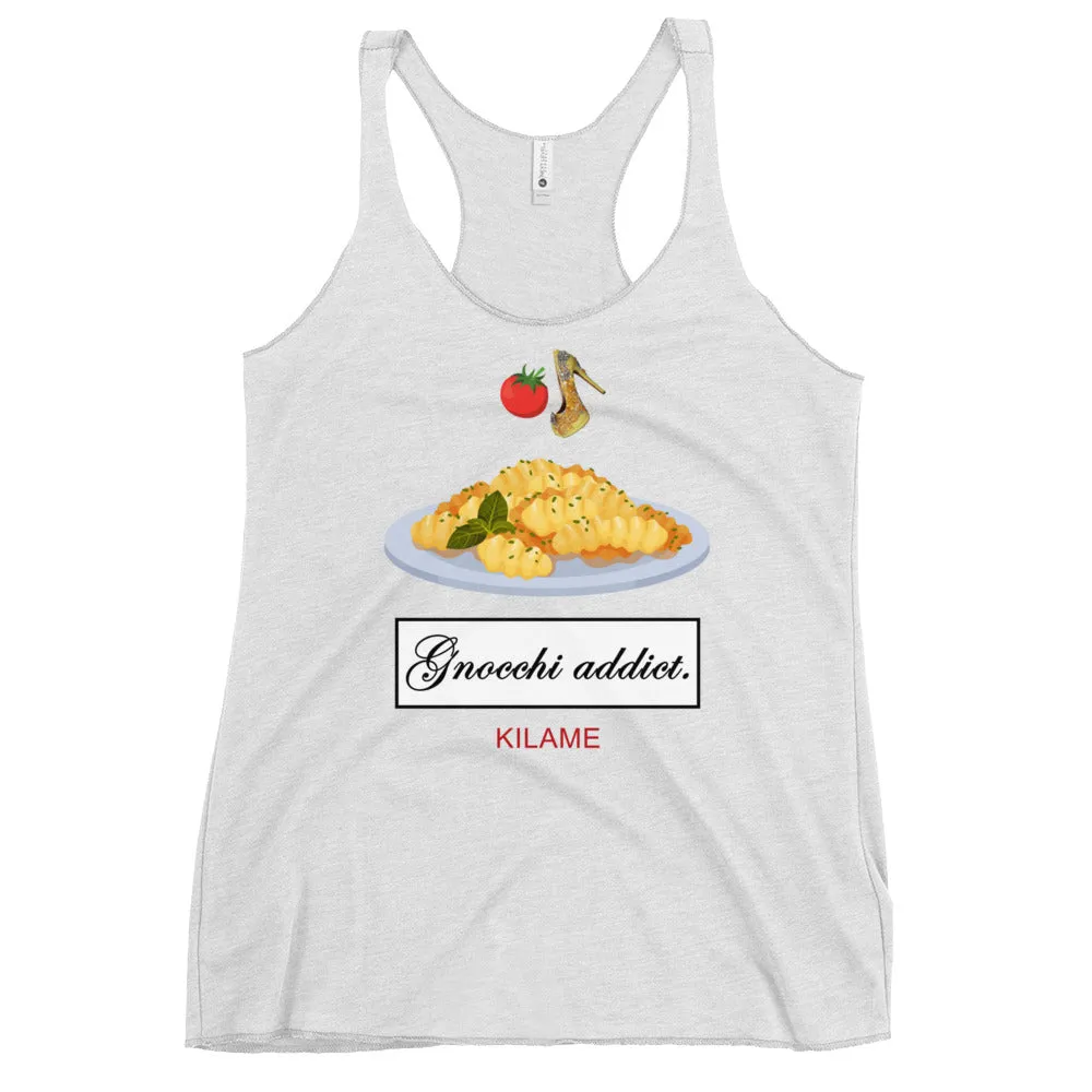Women's Racerback Tank 'Gnocchi addict'