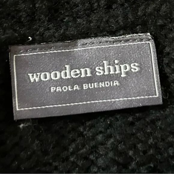 Wooden Ships Skull Leopard Print Crew Lightweight Sweater (H)