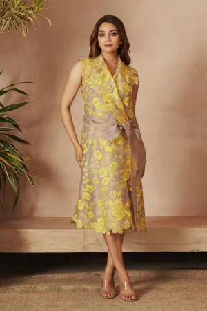 WRAP JACKET DRESS SET