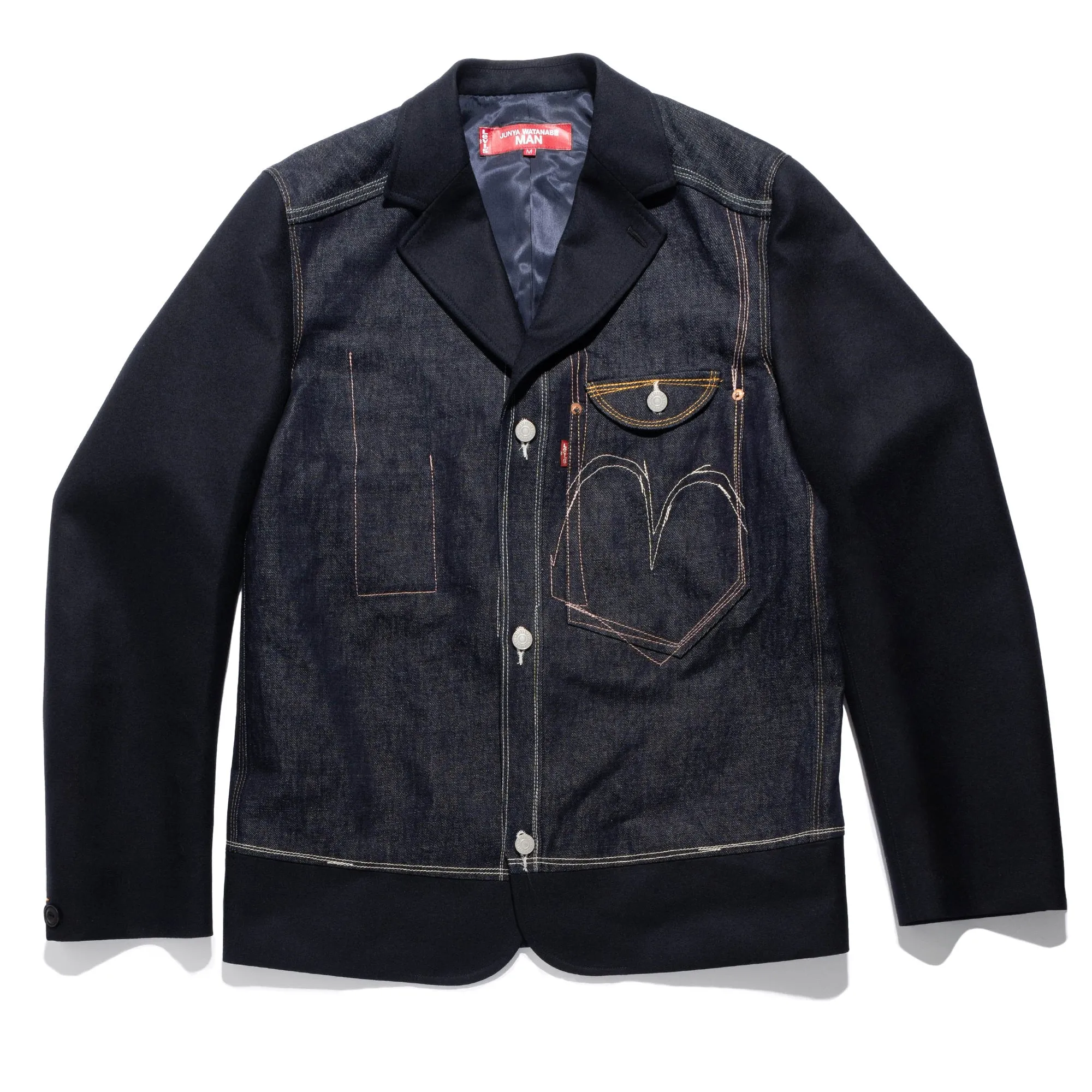 x Levi's Denim Wool Blazer Navy/Grey WN-J201-051