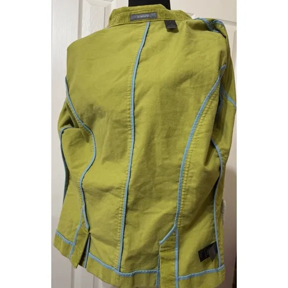 Y2K Women’s Liz Claiborne Corduroy Brown 3 Button Pocket Retro Blazer Size Xs