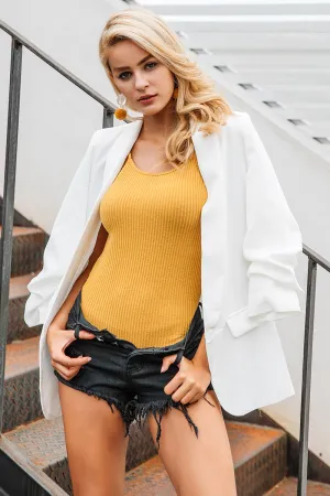 Yes Boss Blazer - White