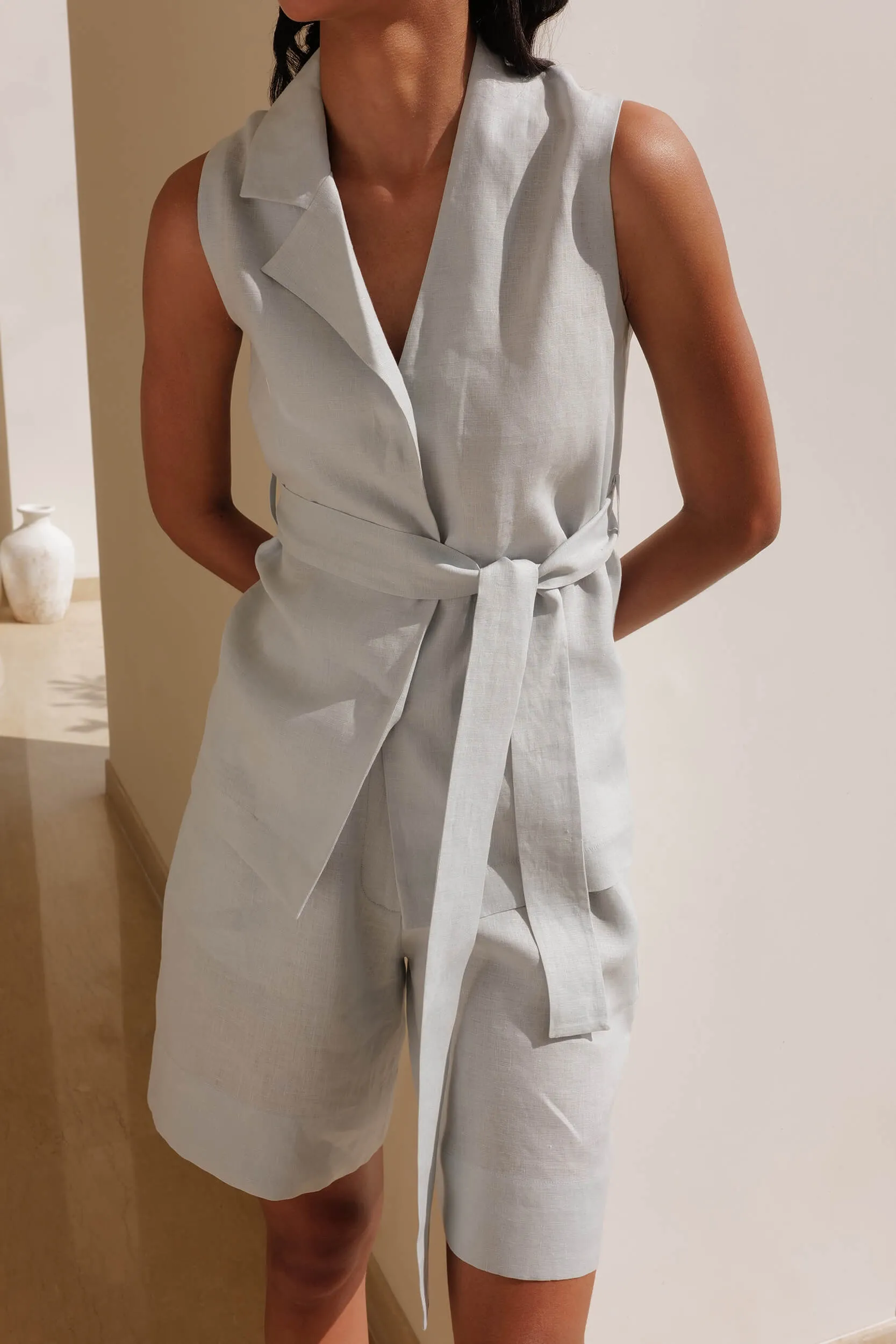 Zambia Top (Soft Blue)