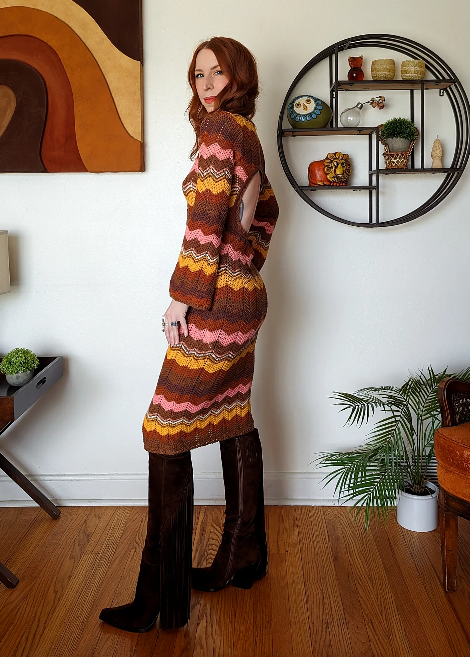 Ziggy Crochet Midi Dress / Duster