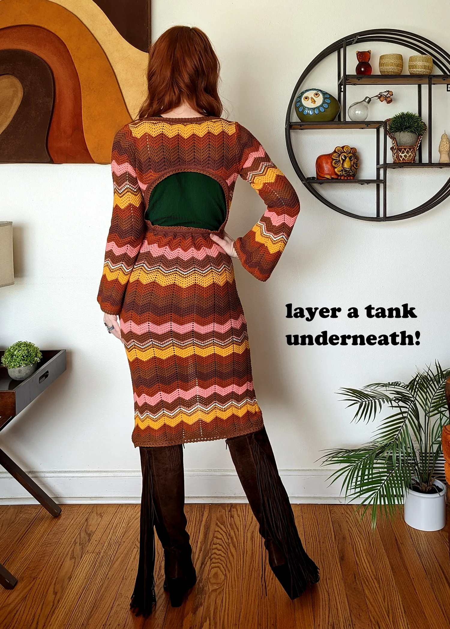 Ziggy Crochet Midi Dress / Duster