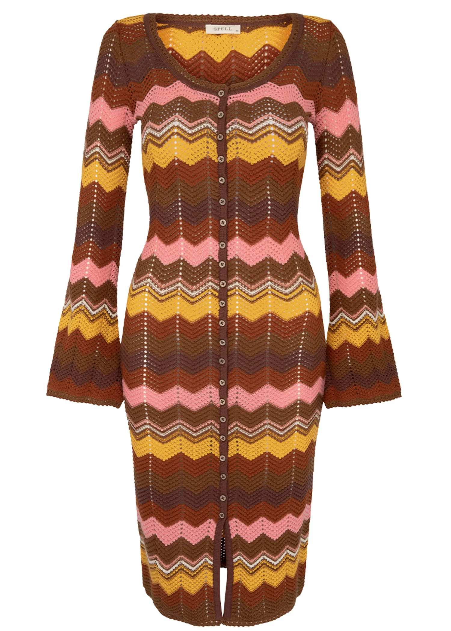 Ziggy Crochet Midi Dress / Duster
