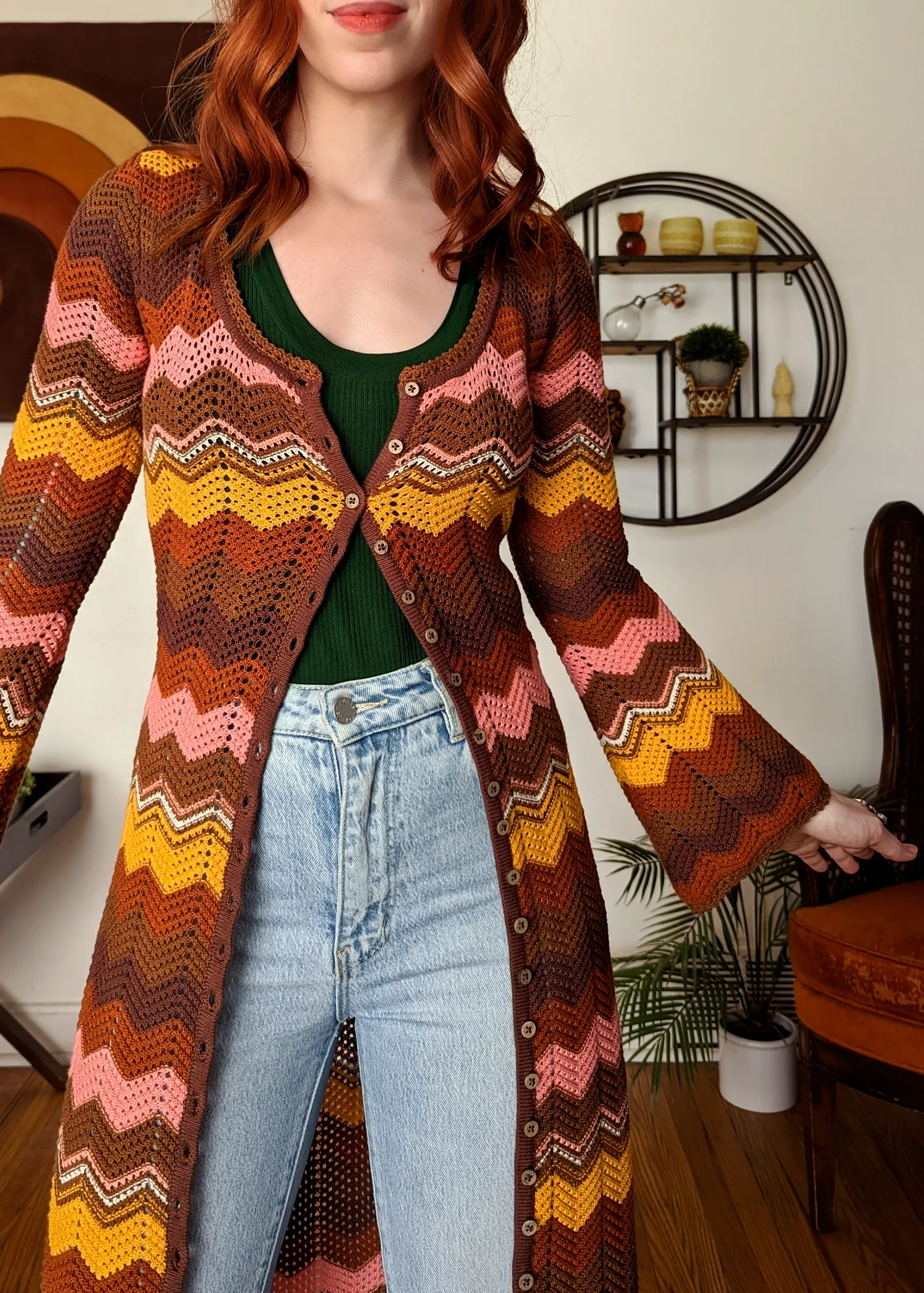 Ziggy Crochet Midi Dress / Duster