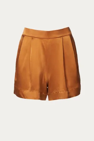 ZURICH SILK-SATIN SHORTS